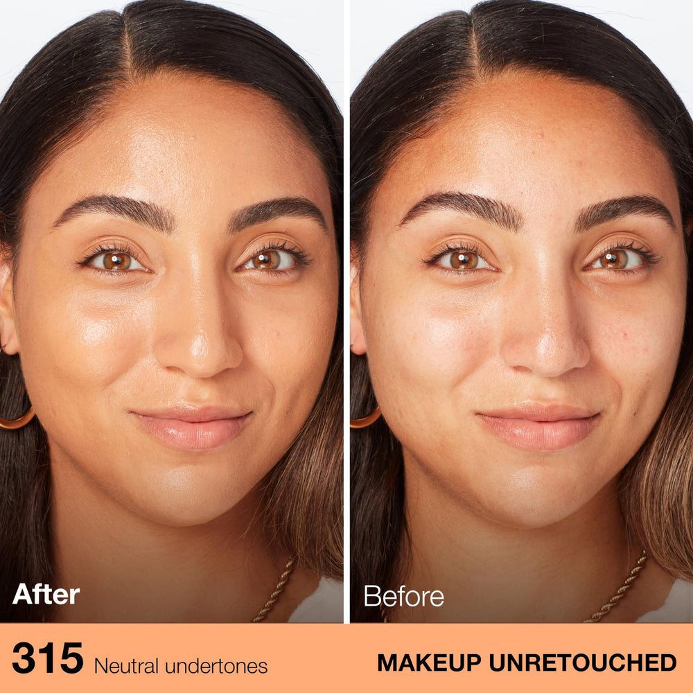 Maybelline Fit Me, textura hidratante, mejora la suavidad de la piel normal a seca.