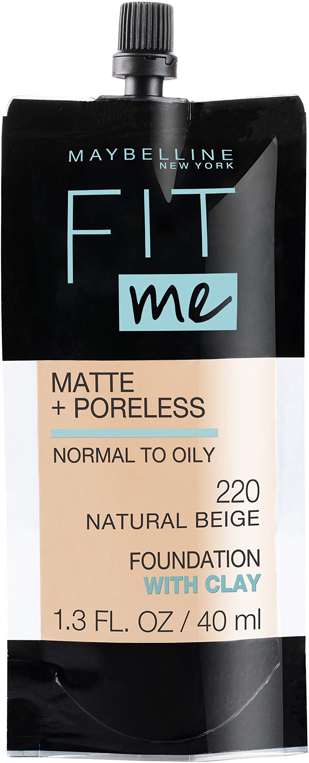Maybelline Fit Me fundación líquida mate poros: cubre suavemente y refina poros