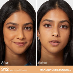 Maybelline Fit Me Matte + Poreless, cobertura media que se puede construir
