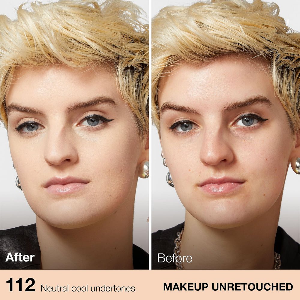 Maybelline Fit Me Matte + Poreless: tono marfil natural, rango de 40 tonos para pieles diferentes.