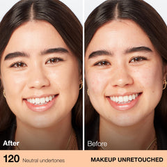Muestra de tono marfil clásico de Maybelline Fit Me cobertura natural