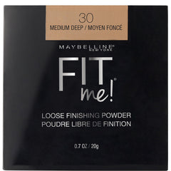 Maybelline polvos sueltos fijadores mate para piel media profunda, acabado suave.