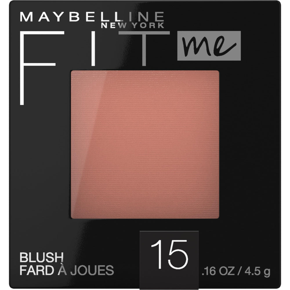 Rubor en polvo Maybelline Fit Me, opción no comedogénica para piel sensible.