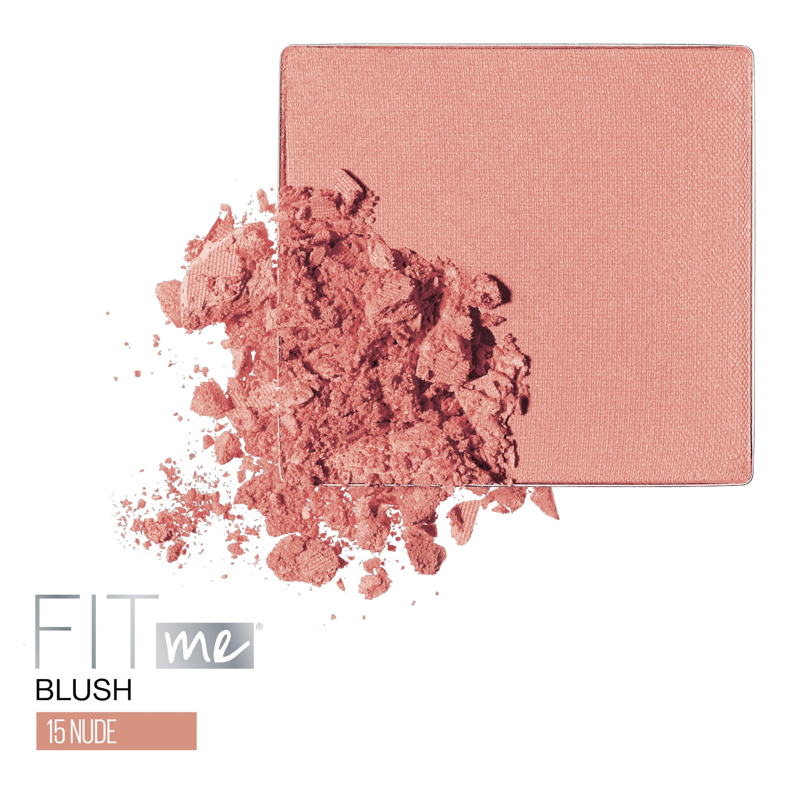Maybelline Fit Me Rubor tono neutro, sensación cómoda todo el día.