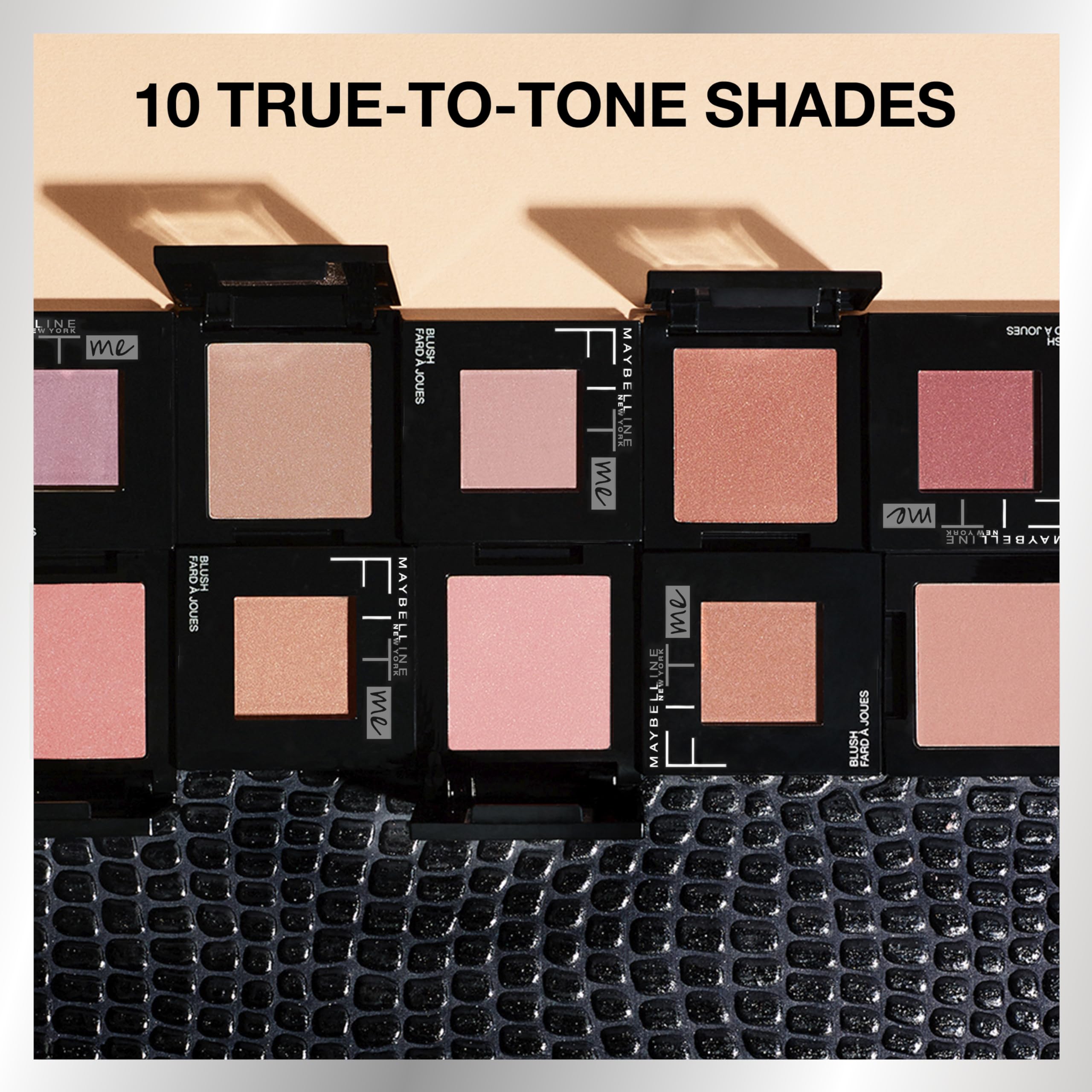 Fit Me Rubor Maybelline, textura ligera para uso diario.