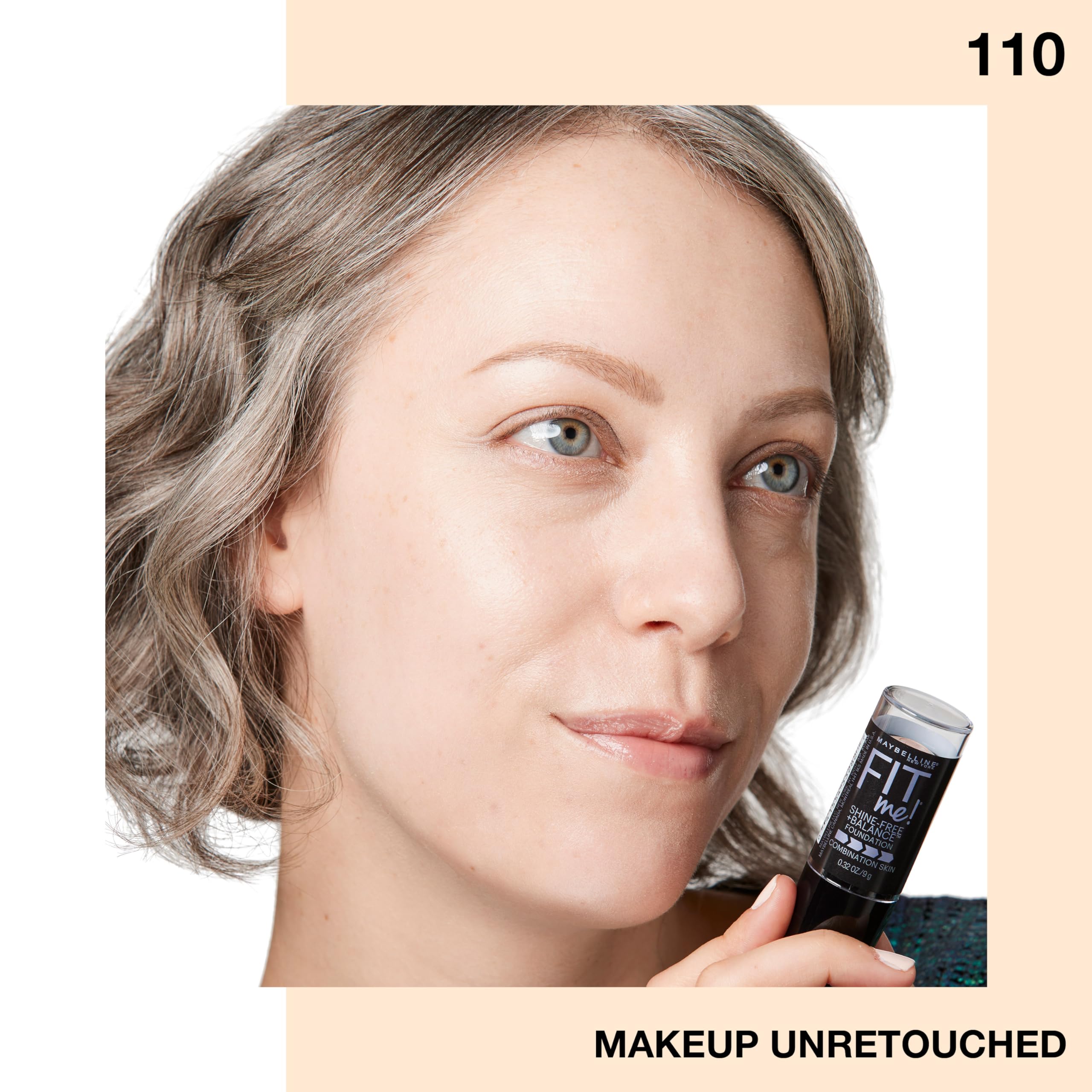 Maybelline Fit Me Shine-Free Balance Stick tono Porcelana para piel clara