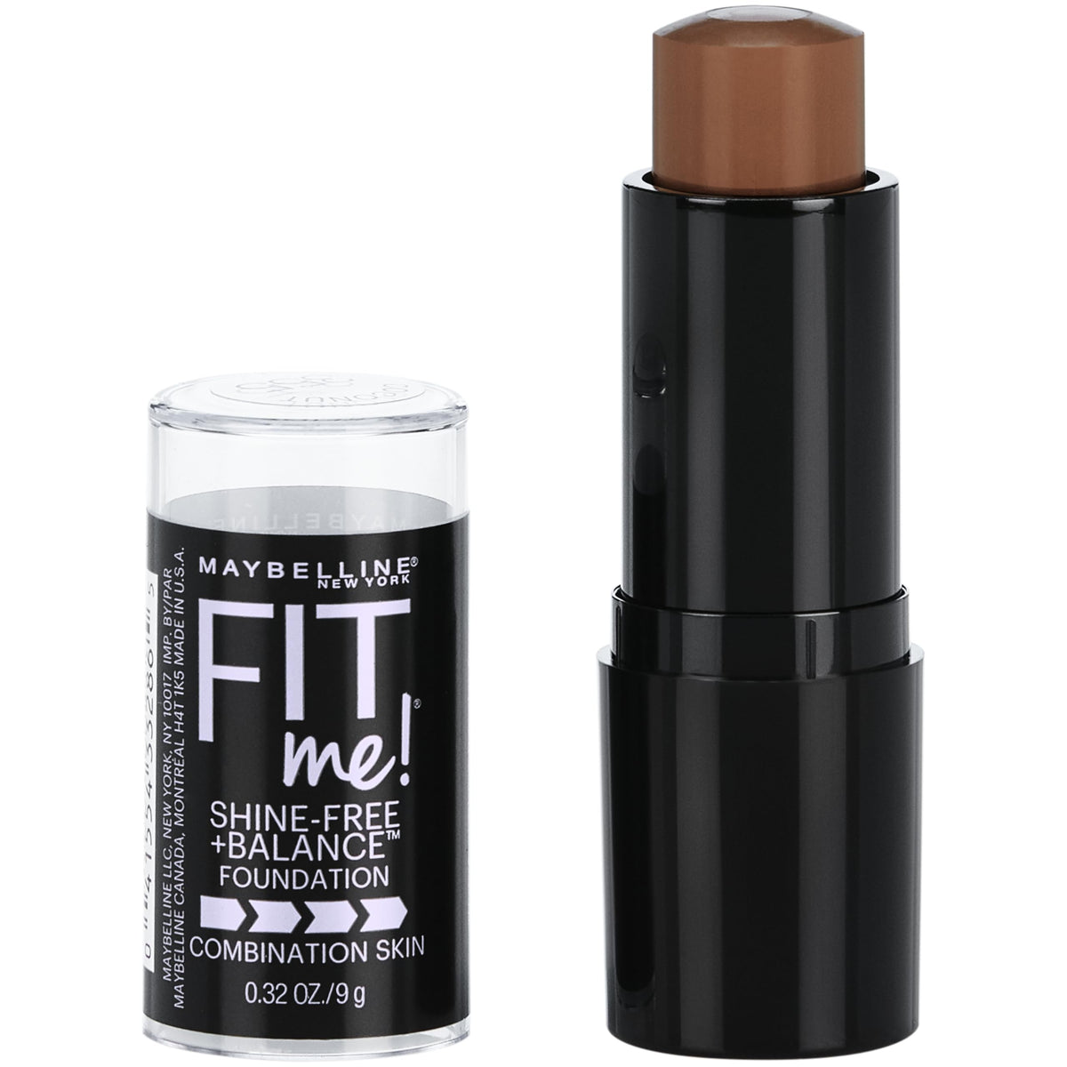 Maybelline Fit Me Stick, aplicación cremosa para retoques sin brillo.