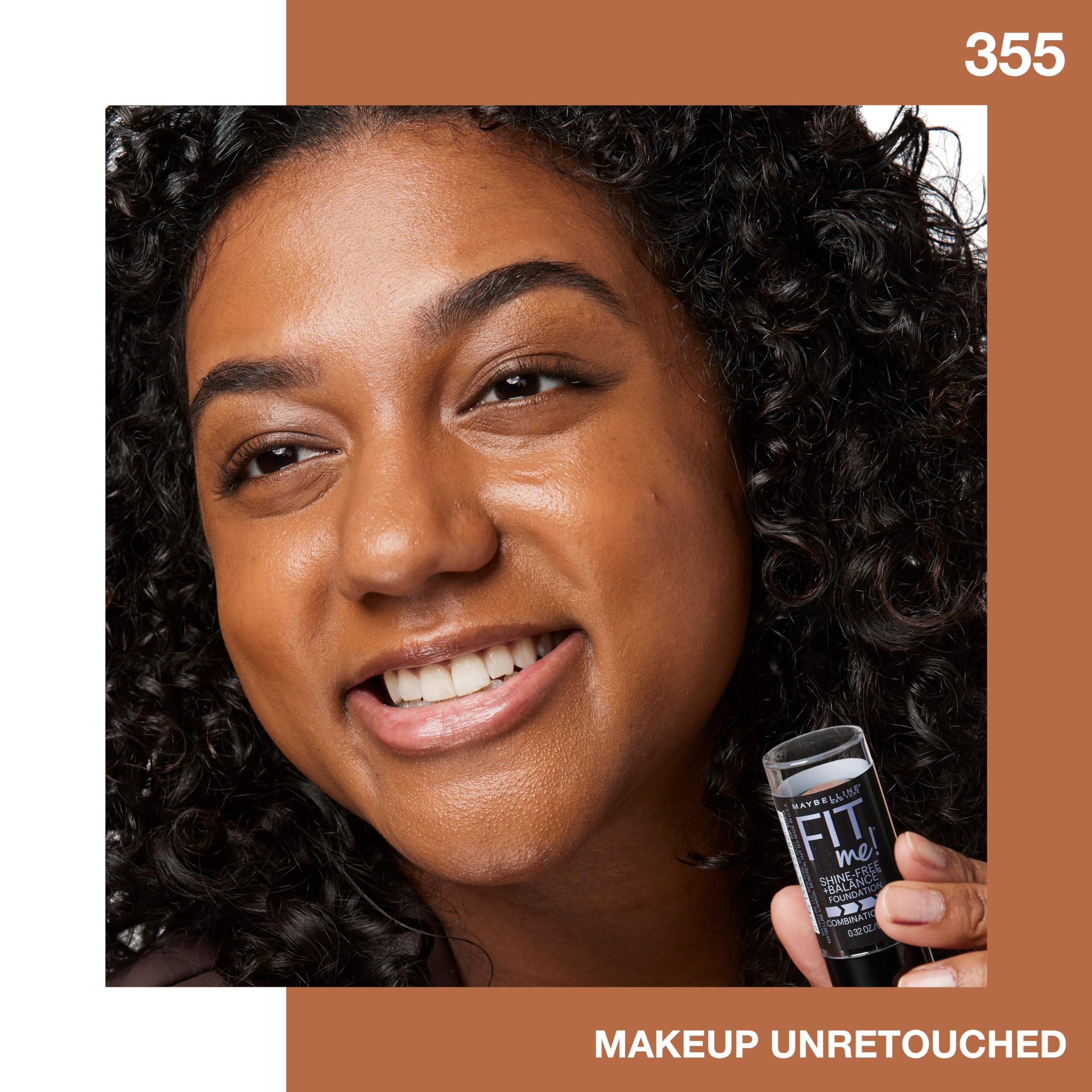 Textura ultraligera de Maybelline Fit Me Stick para mezcla ligera.