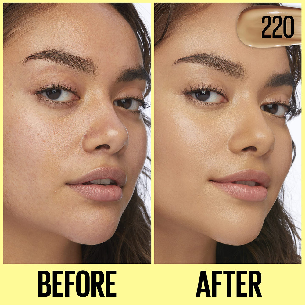 Textura fresca y ligera de Maybelline Fit Me para uso diario.