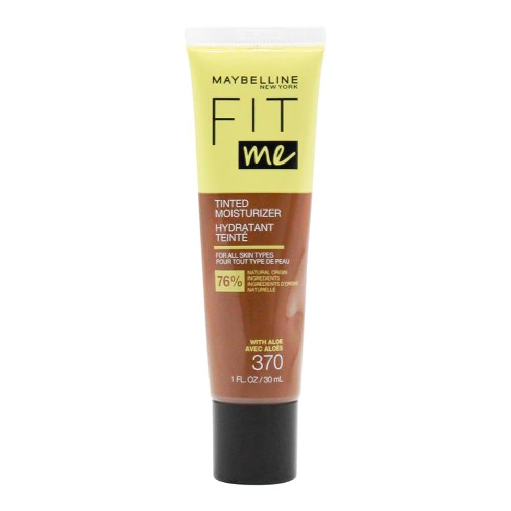 MAYBELLINE Fit Me Tinted Moisturizer en envase, cobertura natural y ligera para piel sana