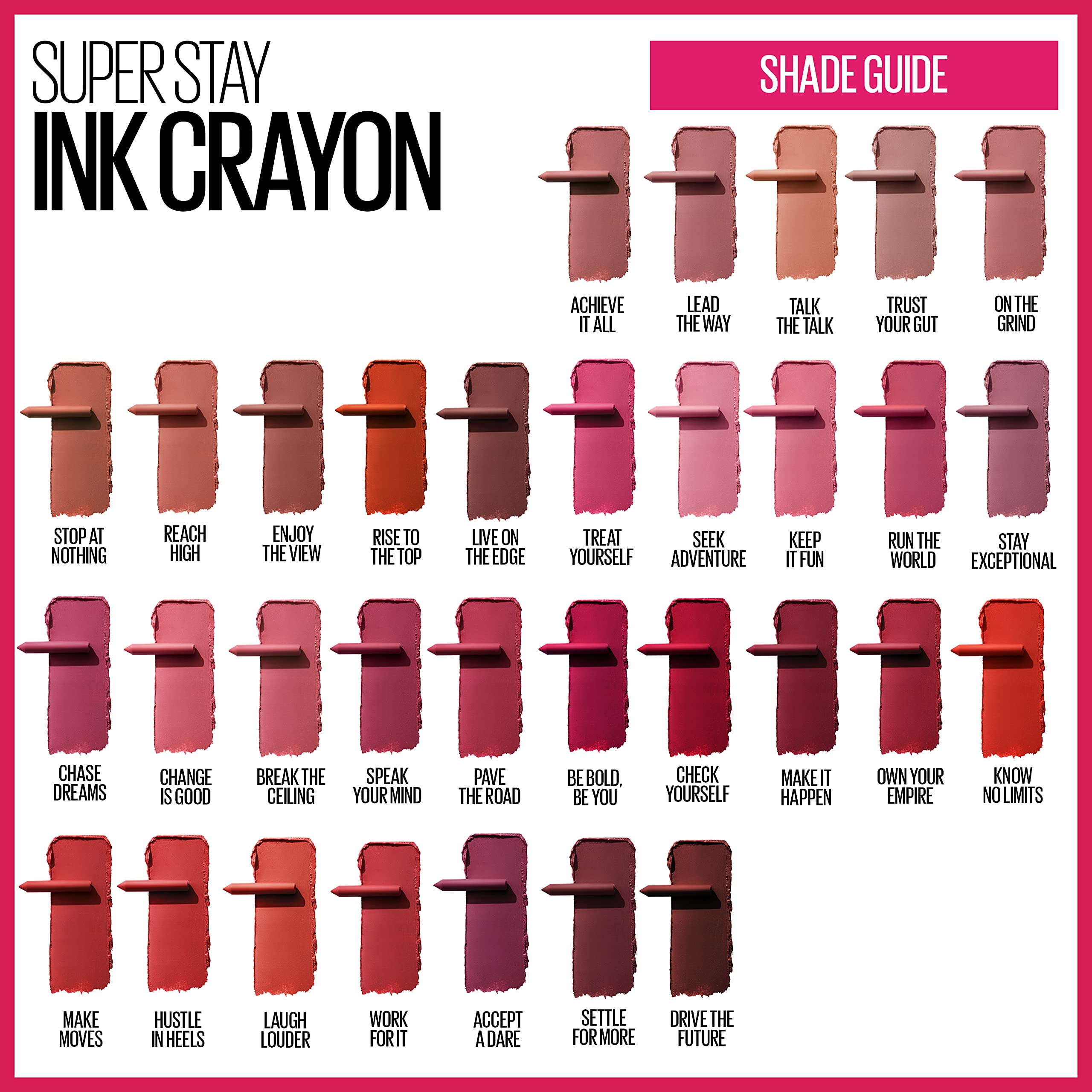 Looks diarios con el Ink Crayon para labios definidos.