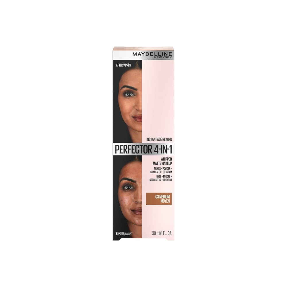 MAYBELLINE Instant Age Rewind, aplicación con dedos para un acabado mate y uniforme.
