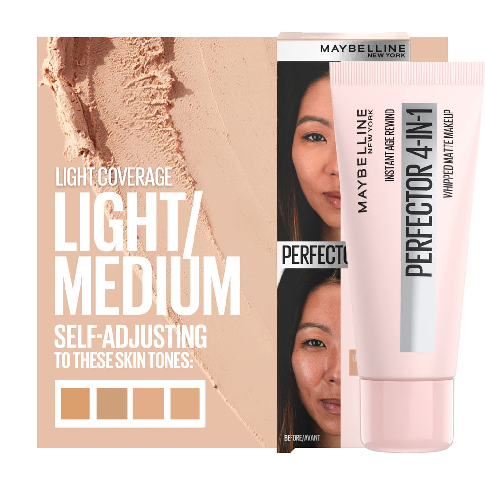 Aplicación con dedos de Maybelline Instant Age Rewind para un acabado natural