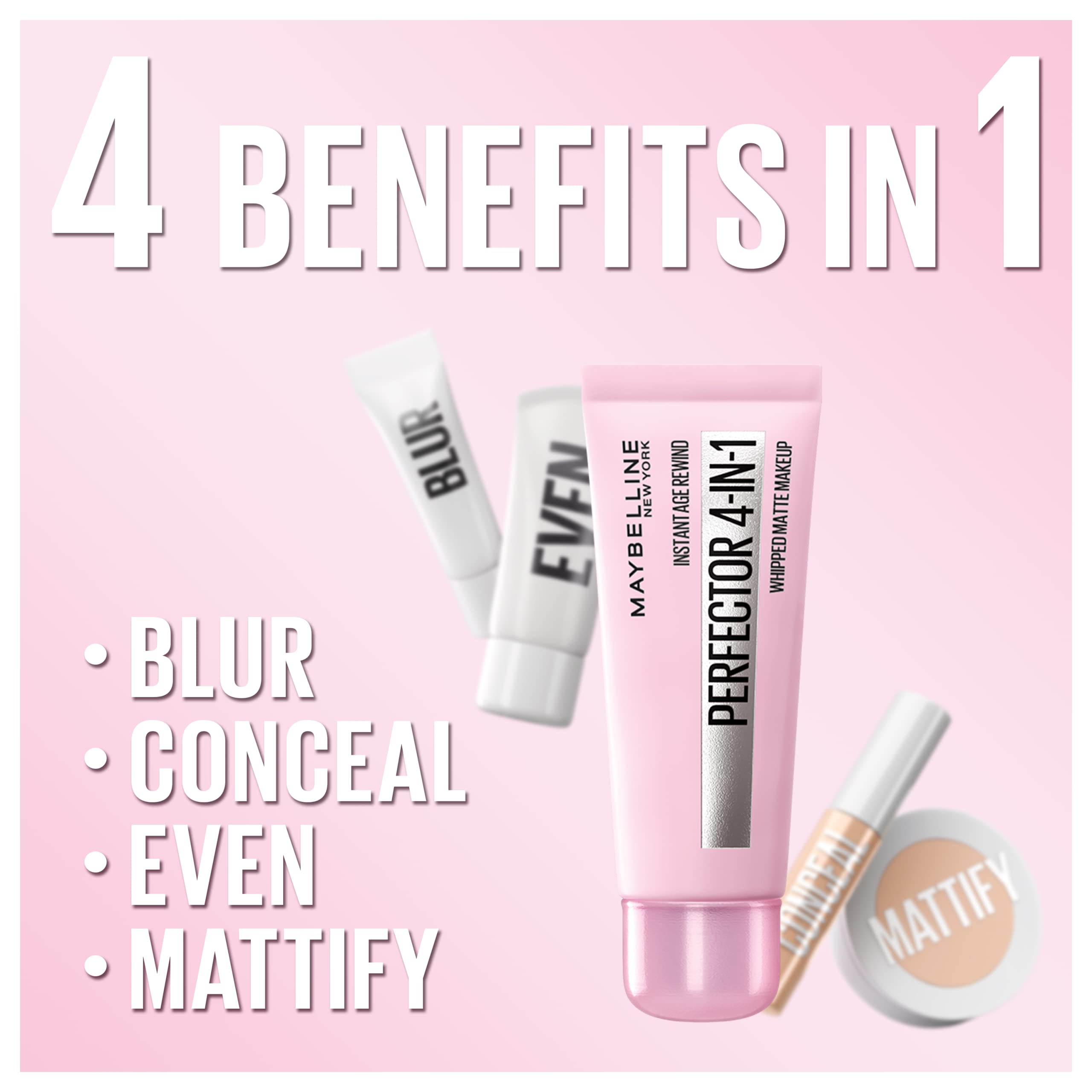 Maybelline Instant Age Rewind, cobertura 4 en 1 para una rutina simplificada