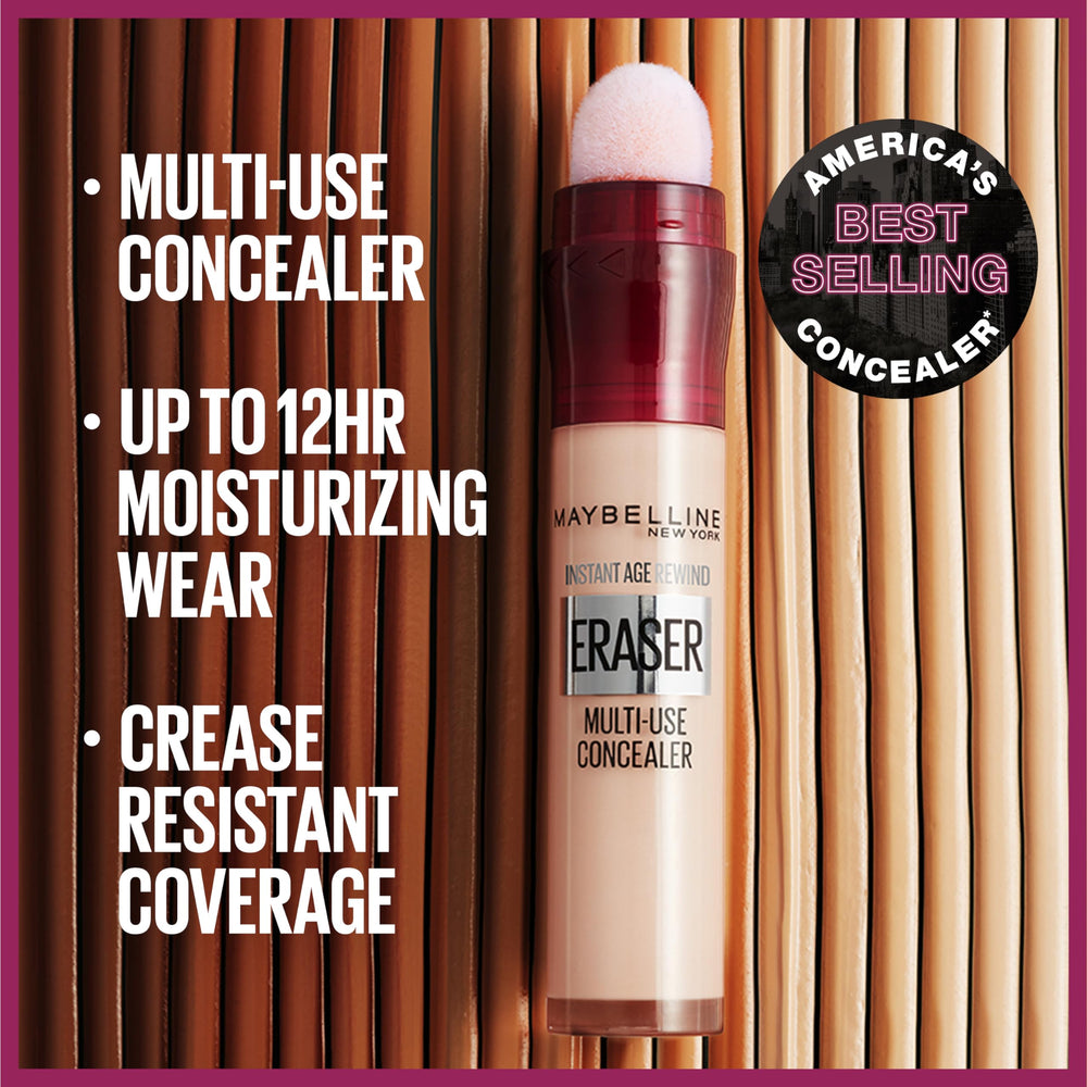 Cobertura media Maybelline Age Rewind para look equilibrado