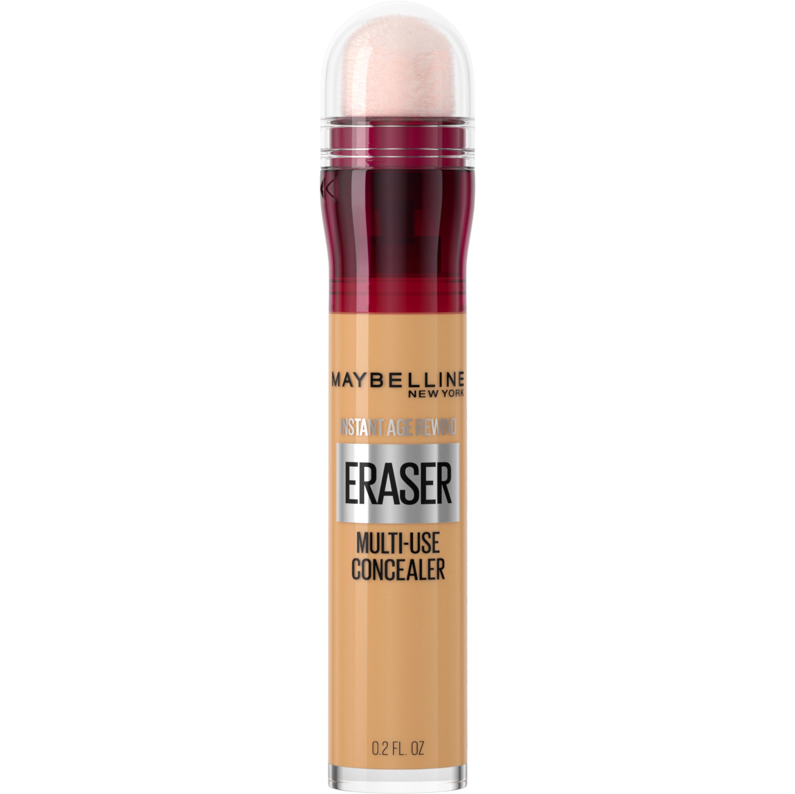 MAYBELLINE Instant Age Rewind Eraser: empaque frontal, corrección rápida de ojeras.