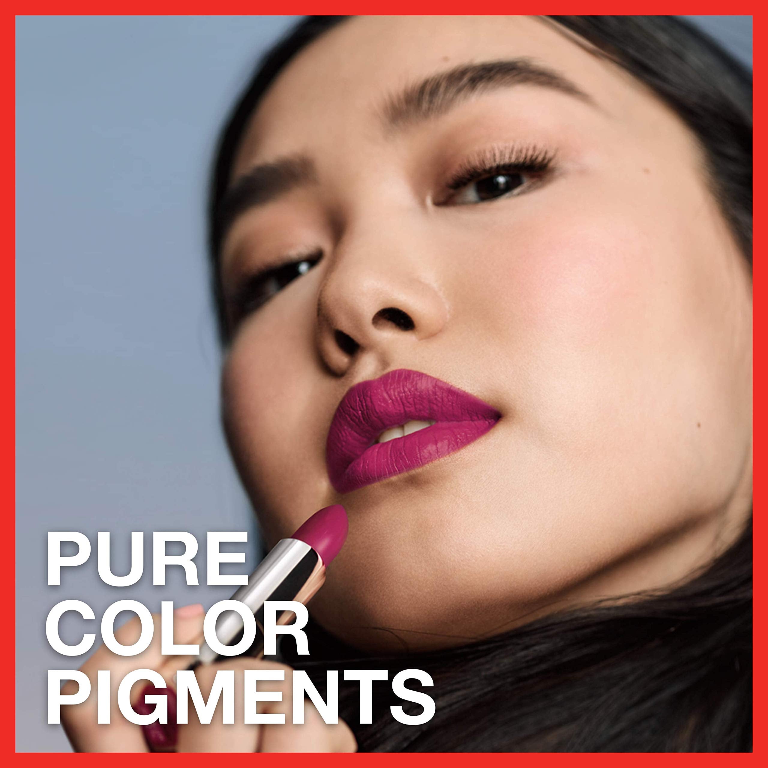 Muestra ciruela de Maybelline Color Sensacional para un acabado intenso.