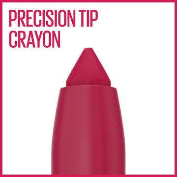 Maybelline crayón labial mate que resiste transferencia para jornadas largas