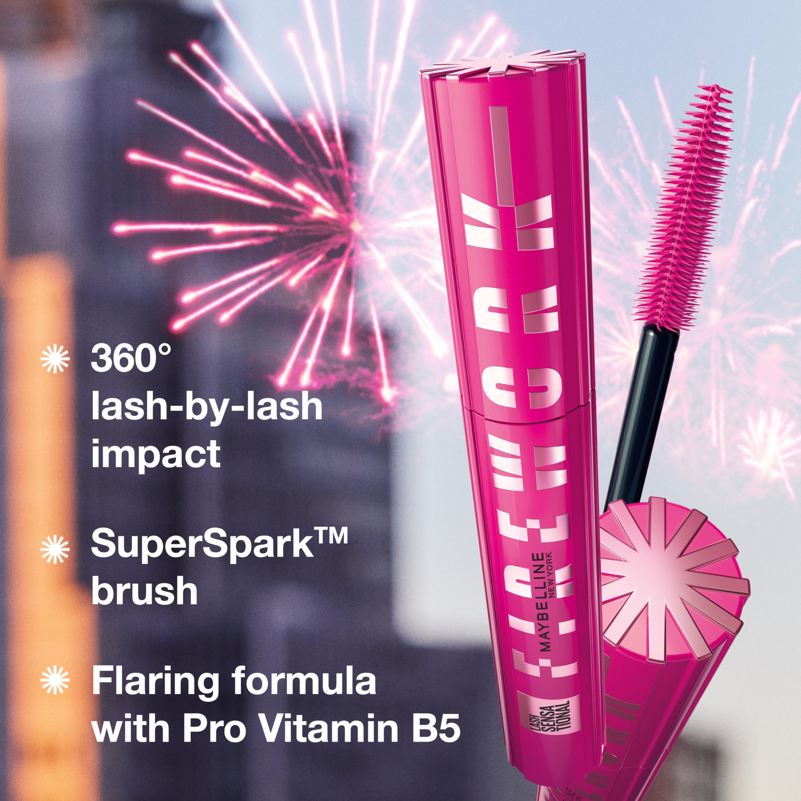 Maybelline Lash Sensational Firework, pestanas con volumen y longitud de 360°