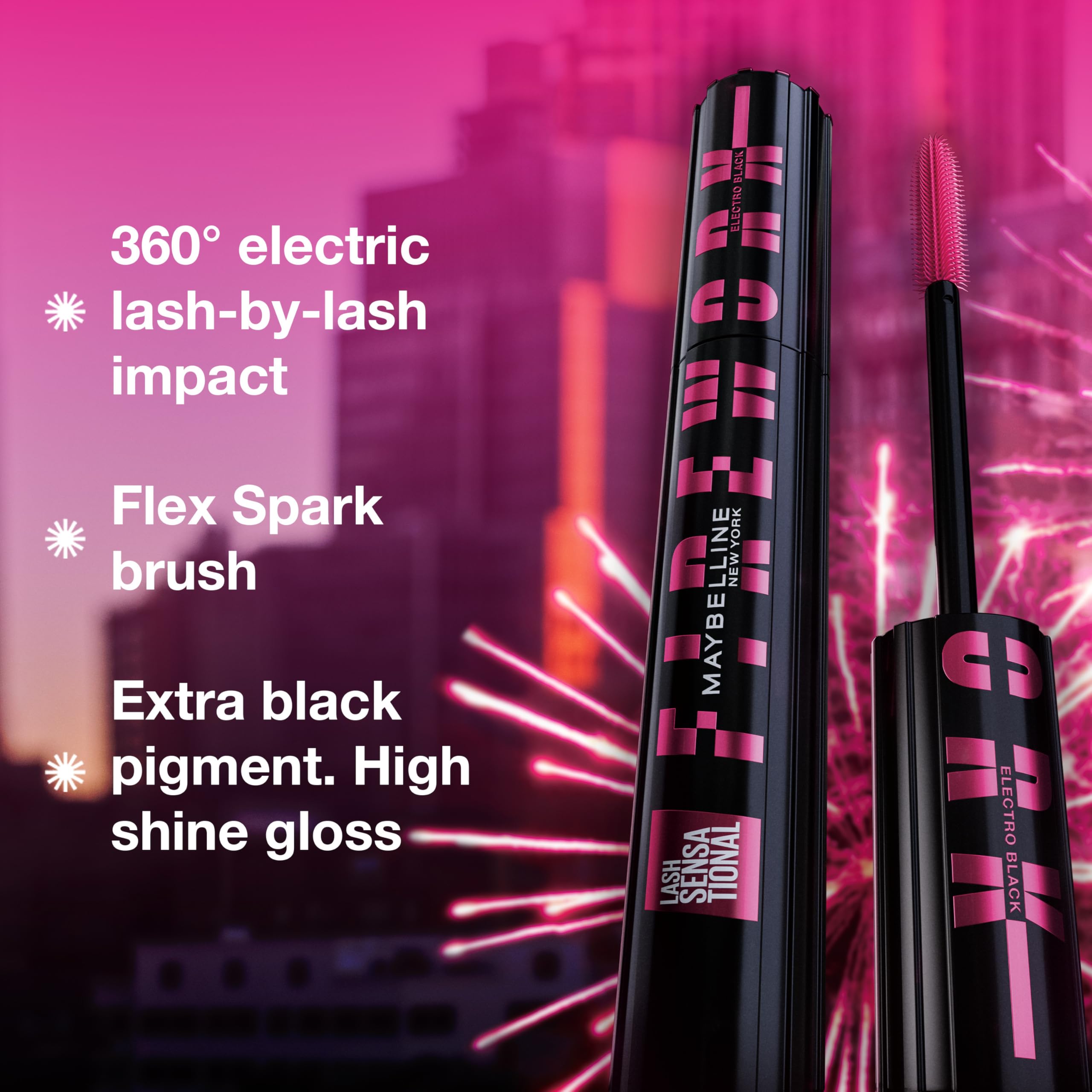 Maybelline Lash Sensational Firework con Pro Vitamin B5 para pestañas más suaves