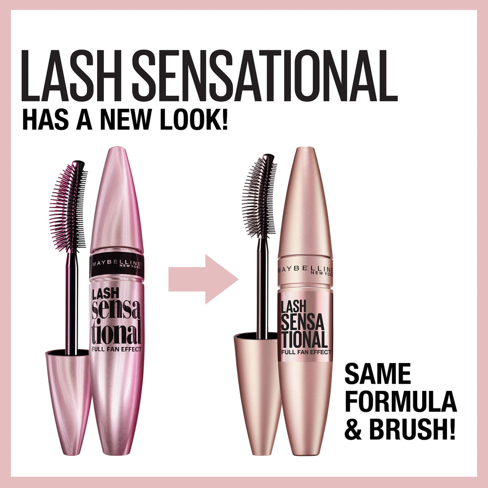 Maybelline Lash Sens sensational Mascara aporta volumen y longitud para un abanico completo.