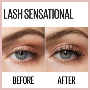 MAYBELLINE Lash Sensational: efecto sin grumos para un acabado limpio y definido.