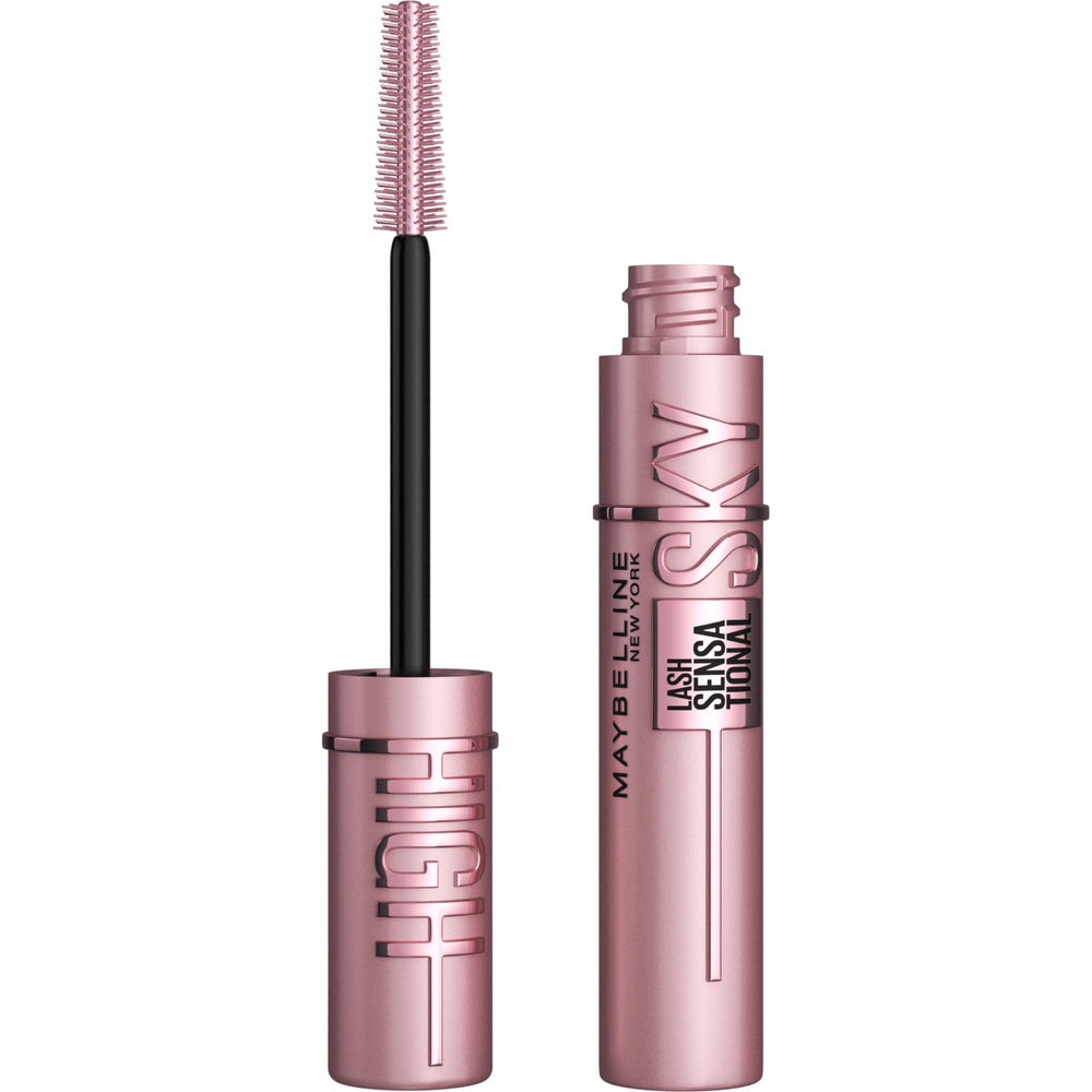 Maybelline Lash Sensational Sky High con applicador Flex Tower ofrece volumen desde la raíz.