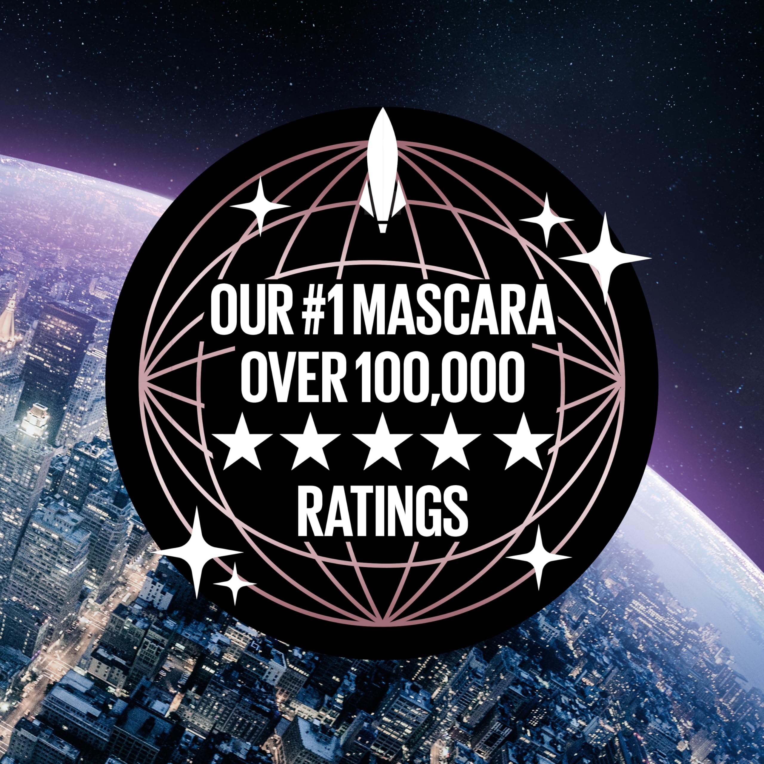 Maybelline Lash Sensational Sky High, diamante espacial, brillo discreto para nocturnos.