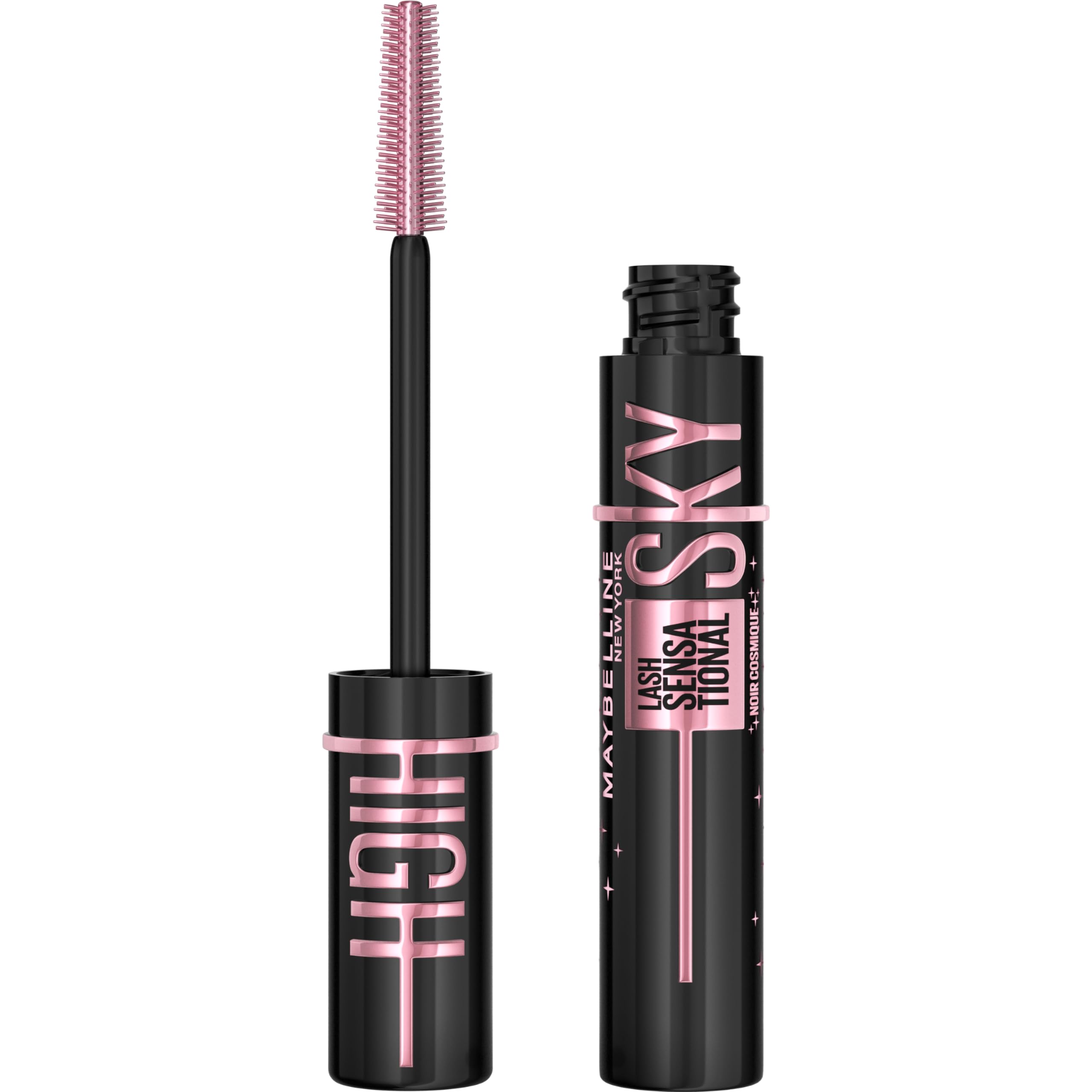 Maybelline Lash Sensational Sky High, negro muy intenso, aporta volumen ligero y definición.