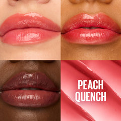 Maybelline Lifter Glaze brillo labial translúcido con efecto glaseado.