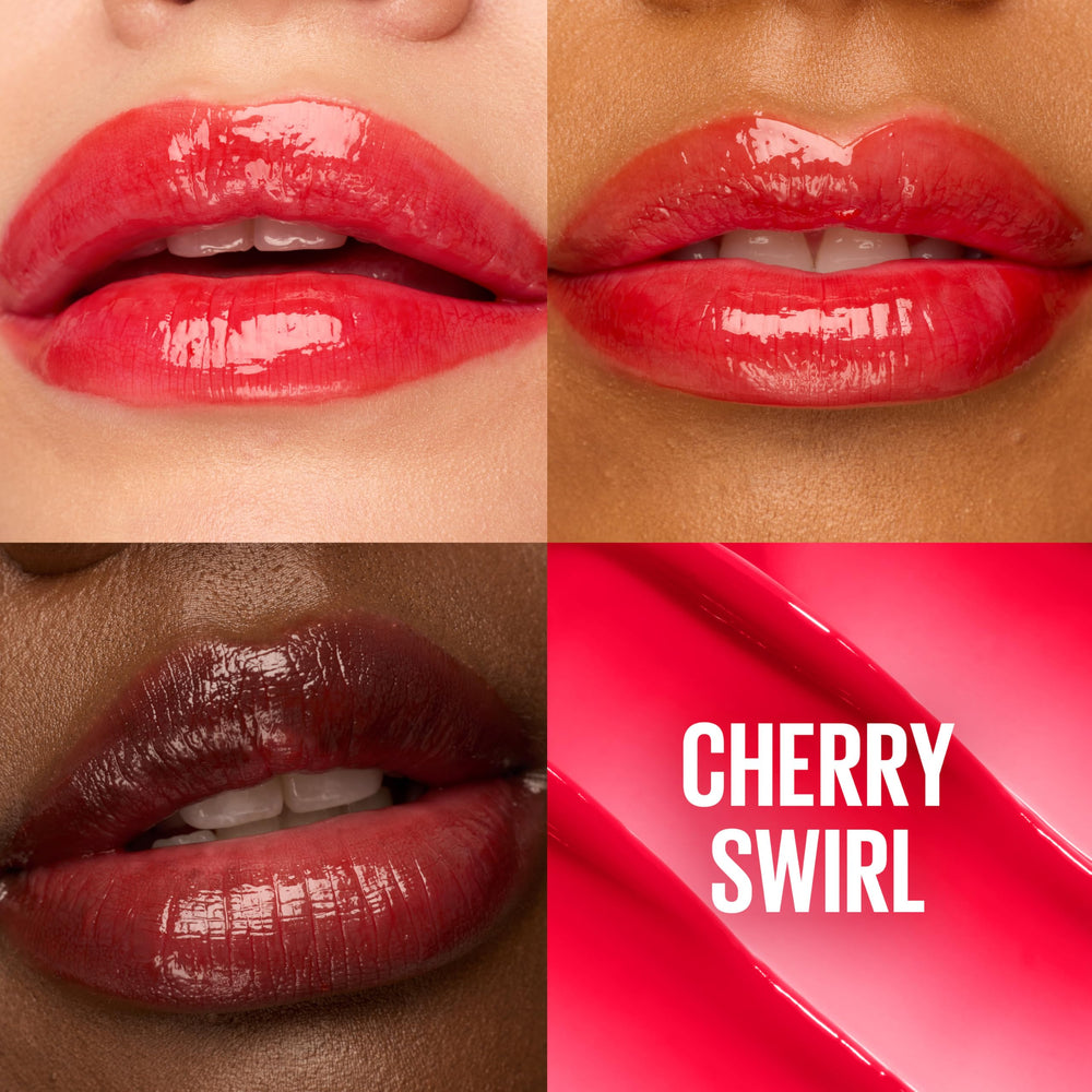Textura sedosa de Maybelline Lifter Glaze, hidrata labios hasta 24 horas.