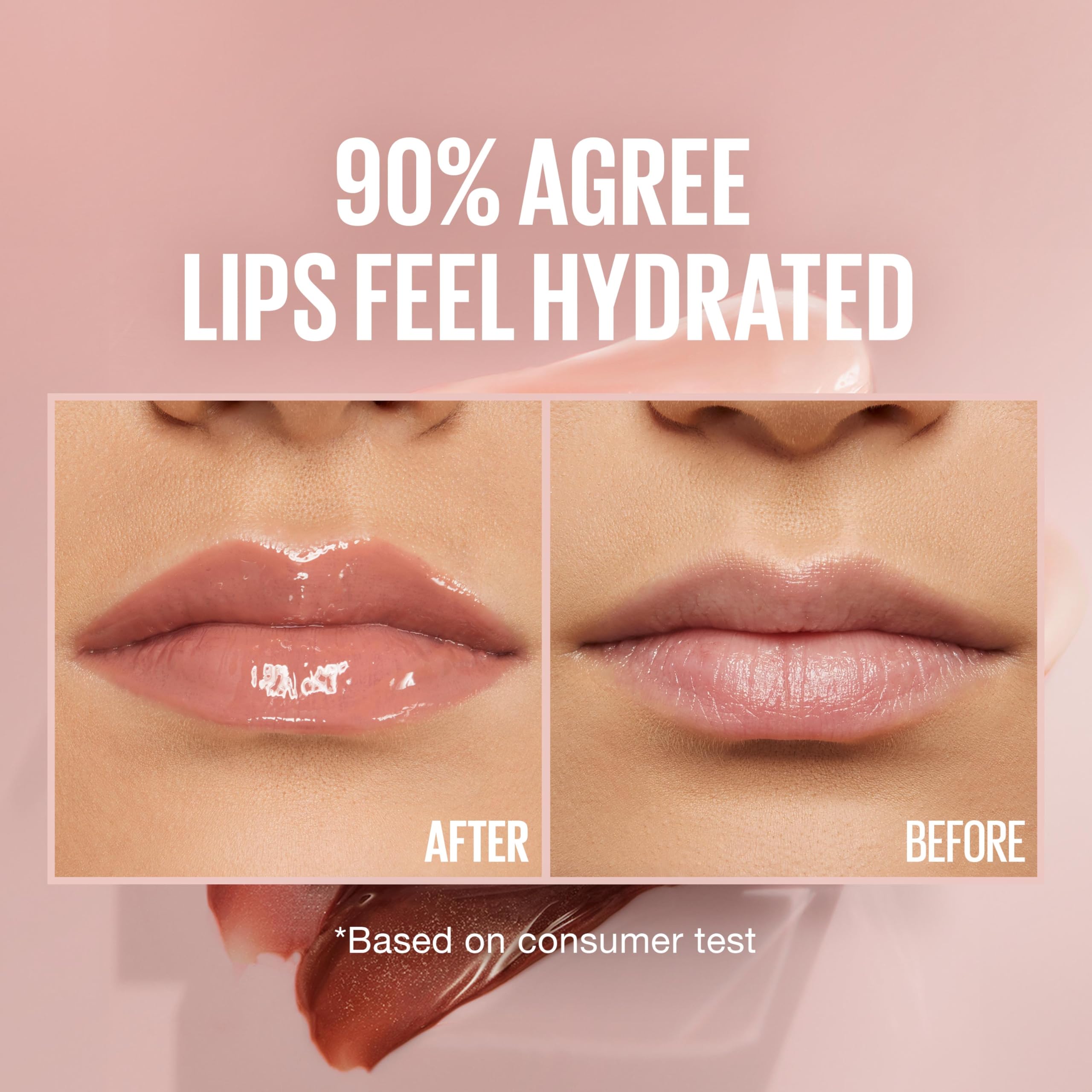Maybelline Lifter Gloss aplicador XL en mano, acabado sedoso en una pasada.