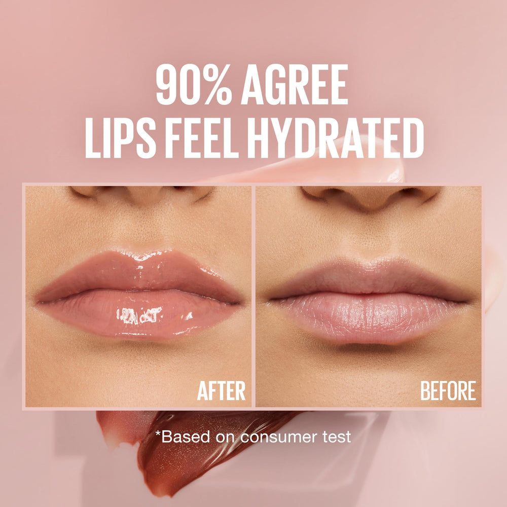 Maybelline Lifter Gloss aplicador XL en mano, acabado sedoso en una pasada.