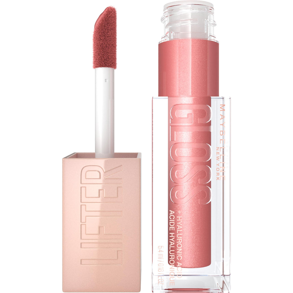 Maybelline Lifter Gloss con aplicador XL para una aplicación rápida y brillo intenso.