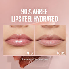 Maybelline Lifter Gloss con destellos perlados aporta dimensión luminosa.