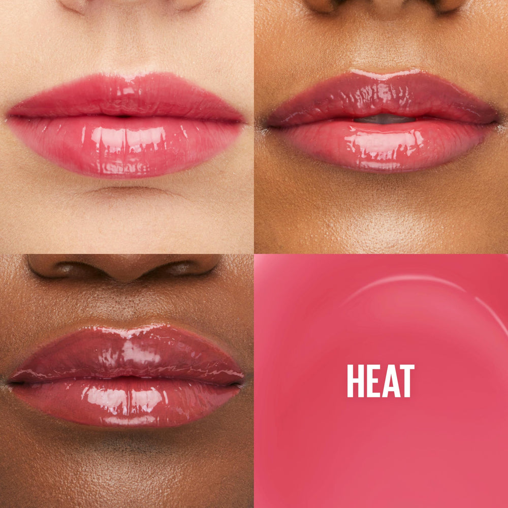 Envase de Maybelline Lifter Gloss mostrando brillo sedoso y textura suave
