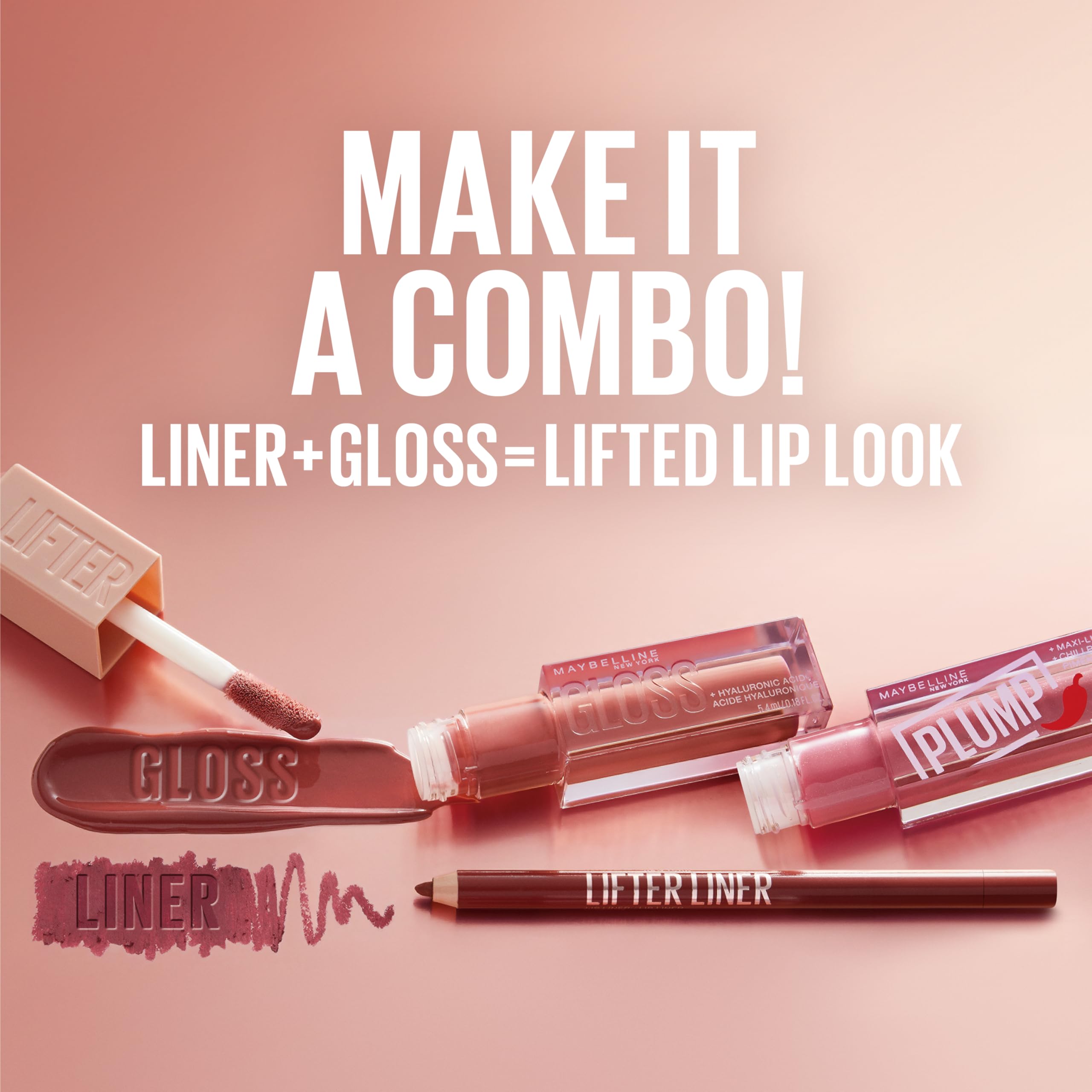 Maybelline Lifter Gloss con color translúcido y alta hidratación