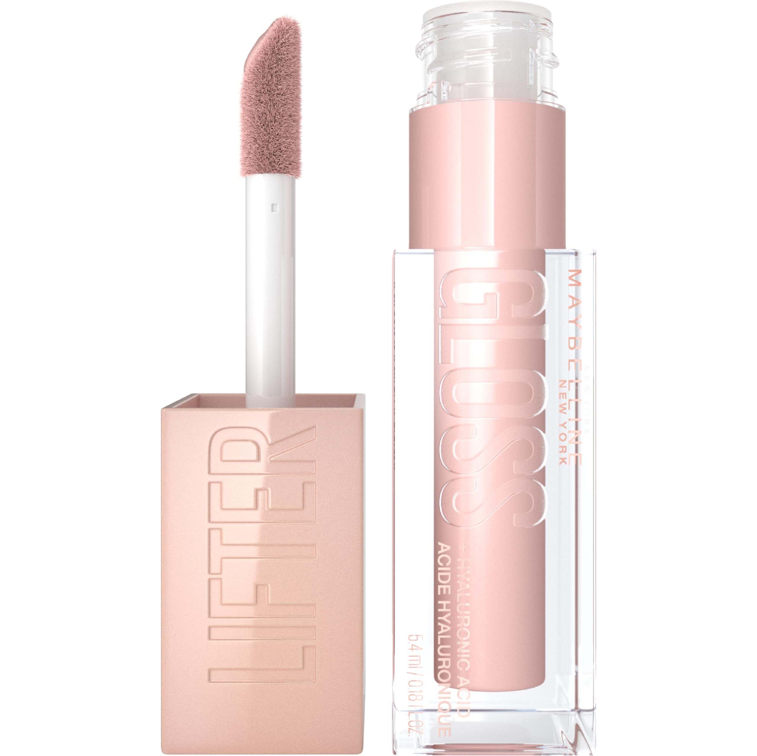 Maybelline Lifter Gloss Ice con aplicador XL para brillo uniforme y cómodo