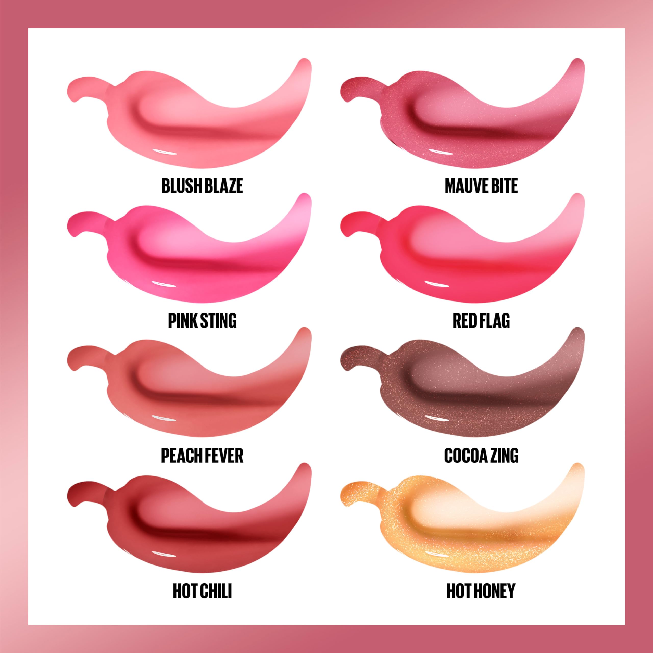 Maybelline Lifter Gloss Plump teinte Pêche Fièvre apporte chaleur et éclat.