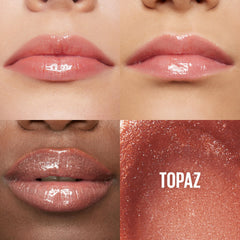 Maybelline Lifter Gloss Terracotta Neutral, tono natural con brillo perlado.