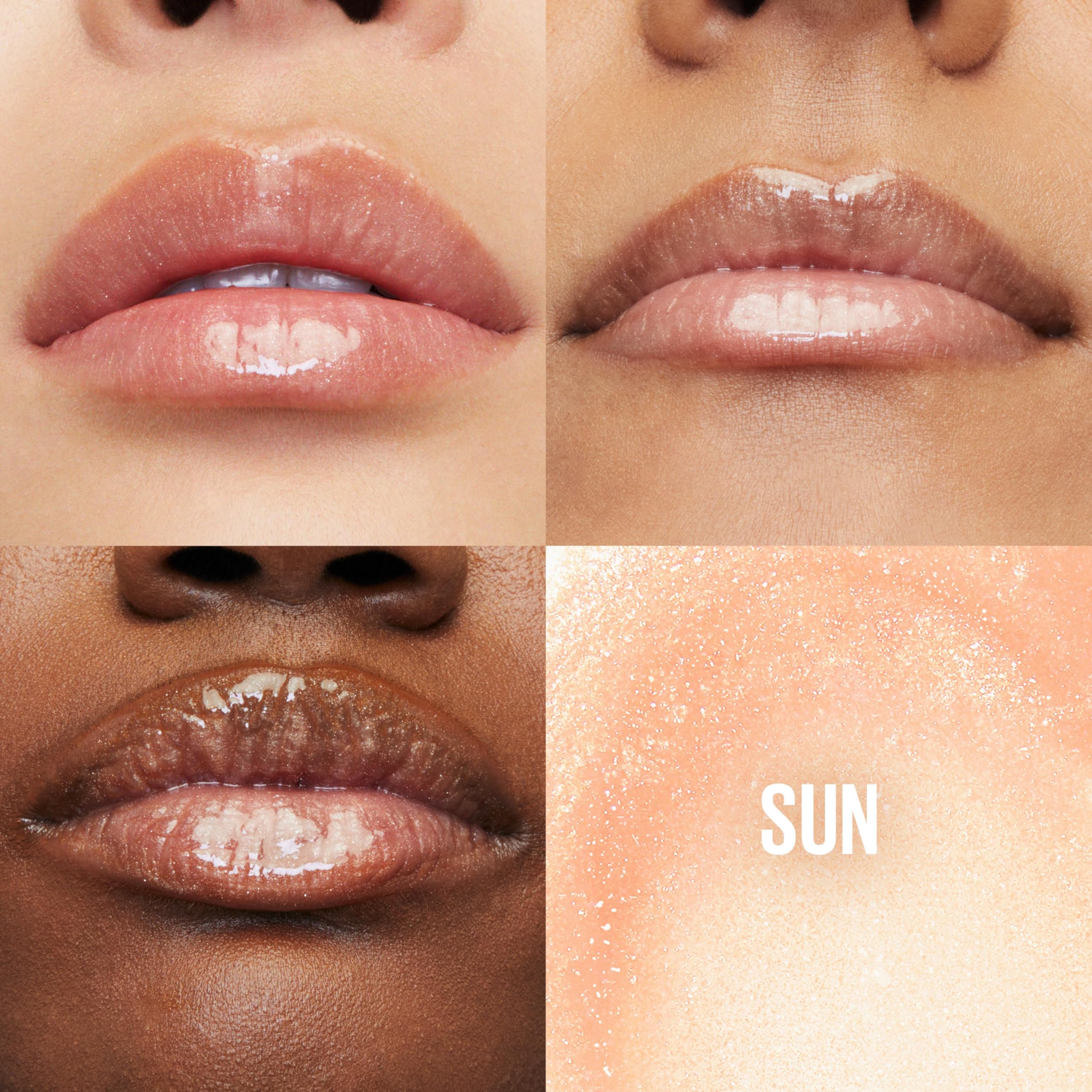 Maybelline Lifter Gloss tono bronce para labios cálidos y luminosos.