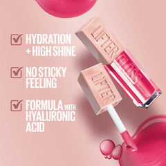 Maybelline Lifter Gloss XL, aplicador para una aplicación rápida y uniforme.