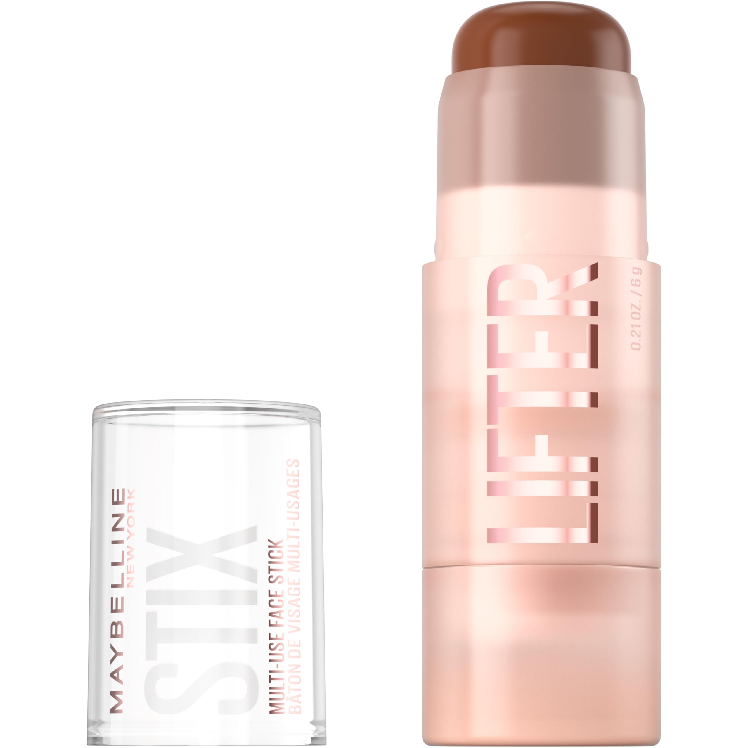 Maybelline Lifter Stix: empaque compacto para uso diario.