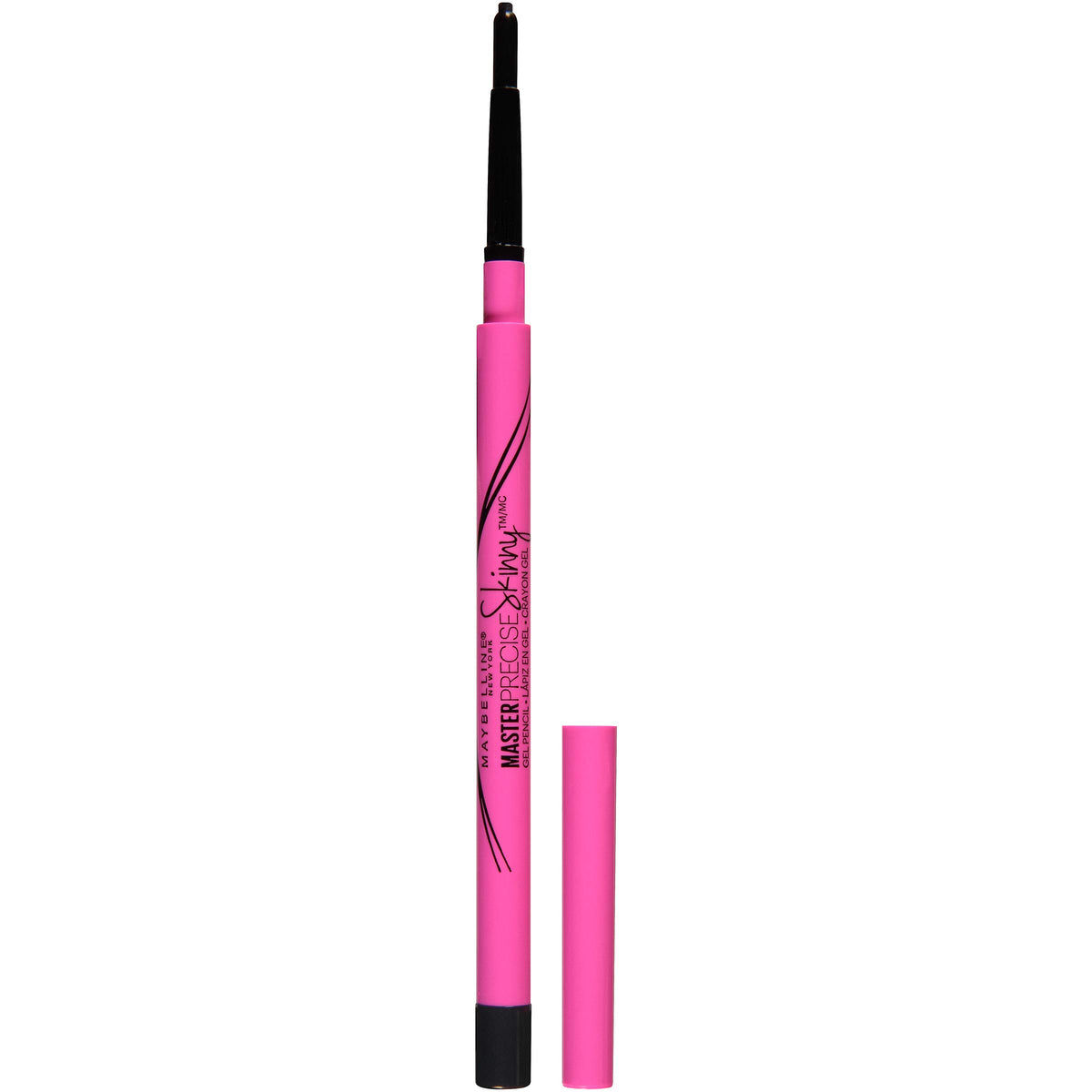 Maybelline Master Precise Skinny Gel Delineador: punta micro 1.8 mm para trazos precisos en los ojos.