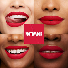 Motivator Moodmakers de Maybelline, tono rojo para looks audaces.
