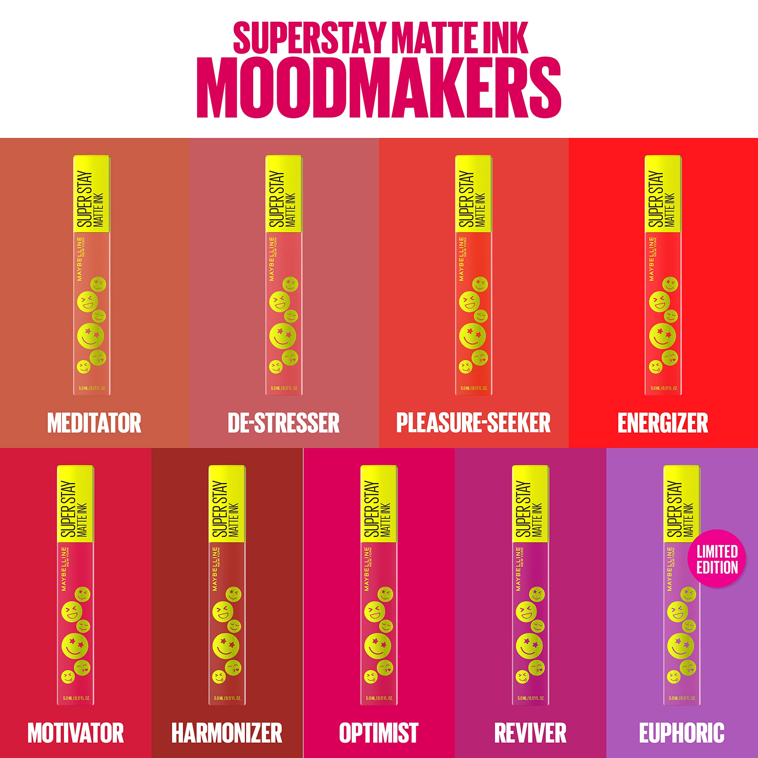 Maybelline Moodmakers nine shades lineup for vibrant options