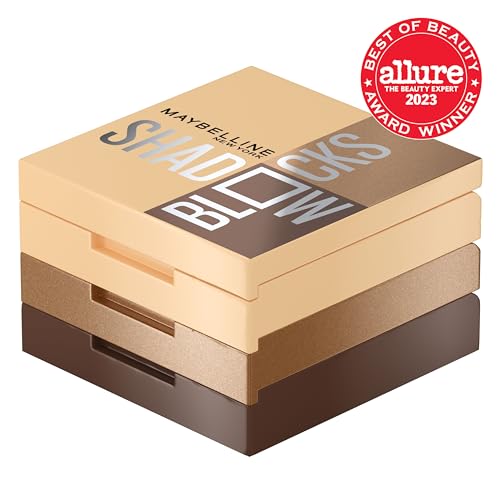 Shadow Blocks Maybelline: paleta trío abierta con colores intensos y fáciles de mezclar