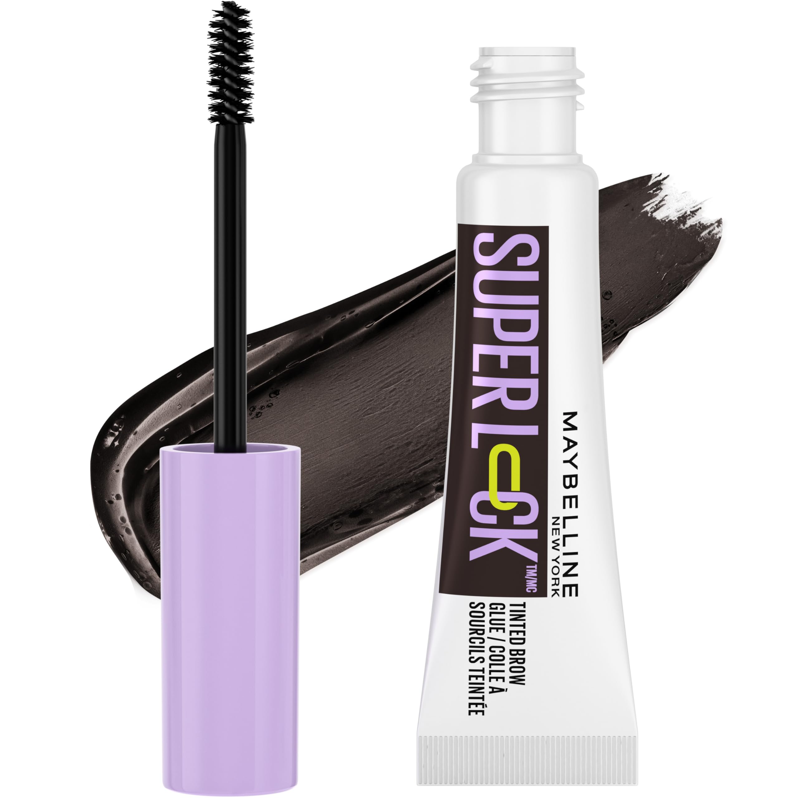 Maybelline Super Lock Brow Glue en aplicación rápida para cejas definidas