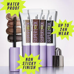 Application fiable 24 heures grâce à Maybelline Super Lock Brow Glue sur les sourcils
