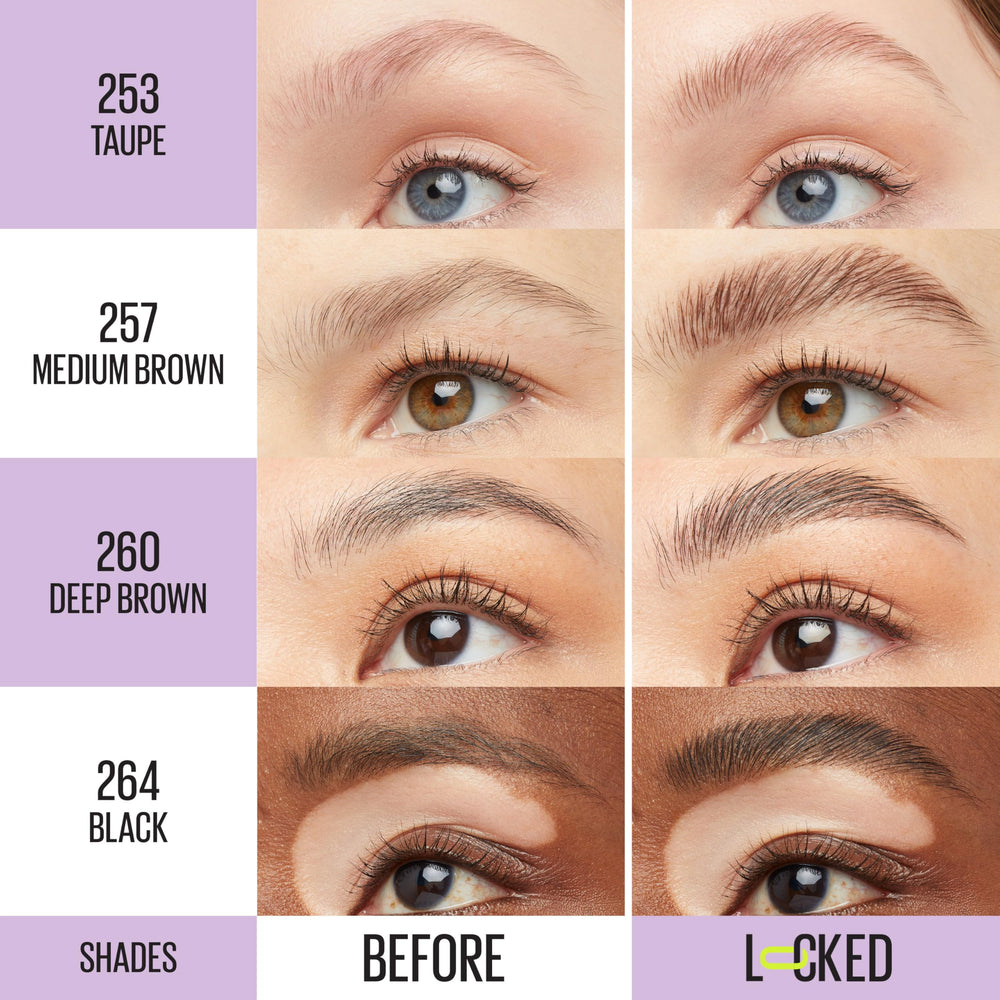 Maybelline Super Lock Brow Glue ofrece fijación de hasta 24 horas